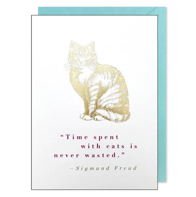 Animal Quote Gold Cat Cards J.Falkner Cards  Paper Skyscraper Gift Shop Charlotte