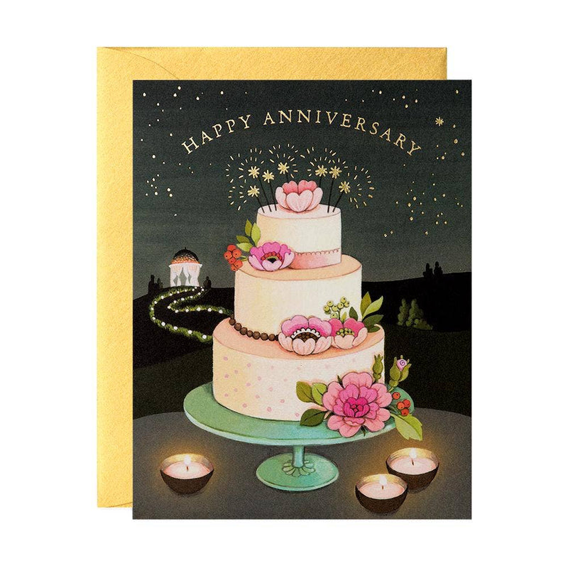 Anniversary Cake | Anniversary Card Cards JooJoo Paper  Paper Skyscraper Gift Shop Charlotte