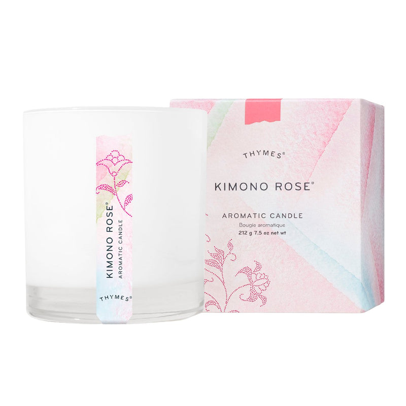 Aromatic Candle | Kimono Rose Candles Thymes  Paper Skyscraper Gift Shop Charlotte