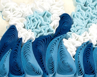 Artist Series - Quilled Great Wave, Hokusai Greeting Card Cards Quilling Card  Paper Skyscraper Gift Shop Charlotte