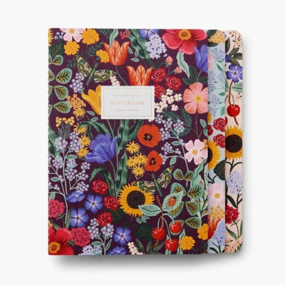 Assorted Set of 3 Blossom Notebooks Cards Rifle Paper Co  Paper Skyscraper Gift Shop Charlotte