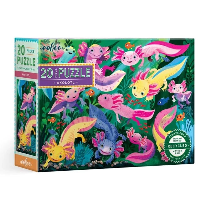 20 Piece Jigsaw Puzzle | Axolotl Puzzles Eeboo  Paper Skyscraper Gift Shop Charlotte