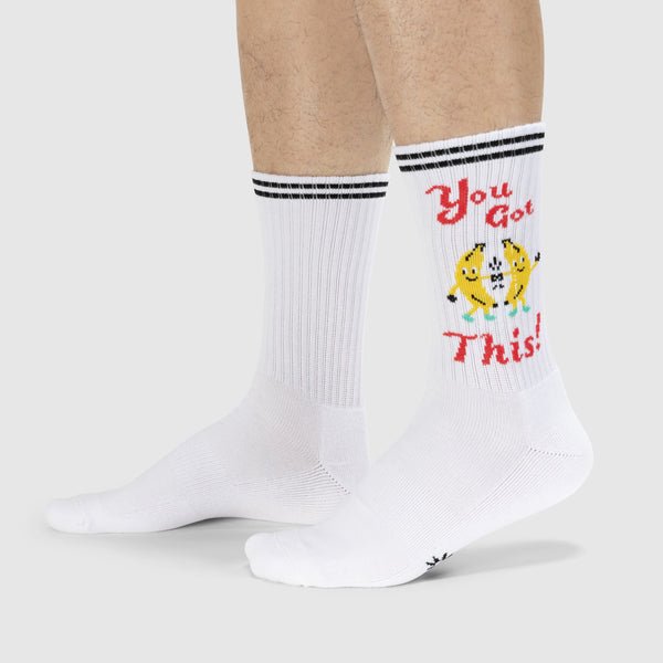 Ayyee, You Got This! Athletic Ribbed Crew Socks Socks Sock It to Me  Paper Skyscraper Gift Shop Charlotte