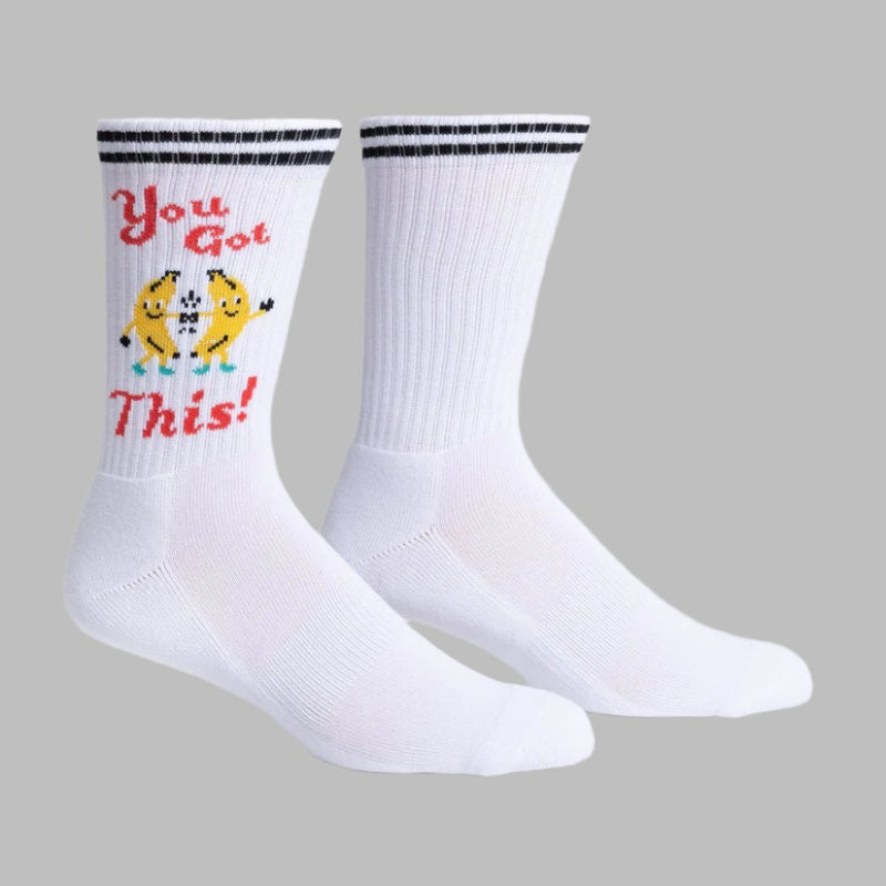 Ayyee, You Got This! Athletic Ribbed Crew Socks Socks Sock It to Me  Paper Skyscraper Gift Shop Charlotte