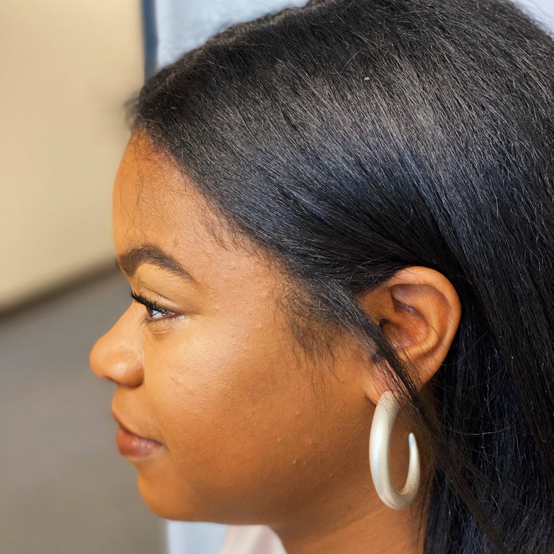 So Smooth Daily Hoop Earrings: Silver  Ellison+Young  Paper Skyscraper Gift Shop Charlotte