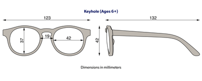 Babiators Blue Light Glasses : Out of the Blue Keyhole: Ages 3-5 / Blue Light Glasses / Keyhole  Babiators  Paper Skyscraper Gift Shop Charlotte