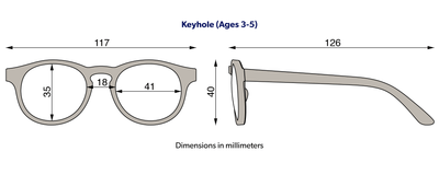 Babiators Blue Light Glasses : Out of the Blue Keyhole: Ages 3-5 / Blue Light Glasses / Keyhole  Babiators  Paper Skyscraper Gift Shop Charlotte