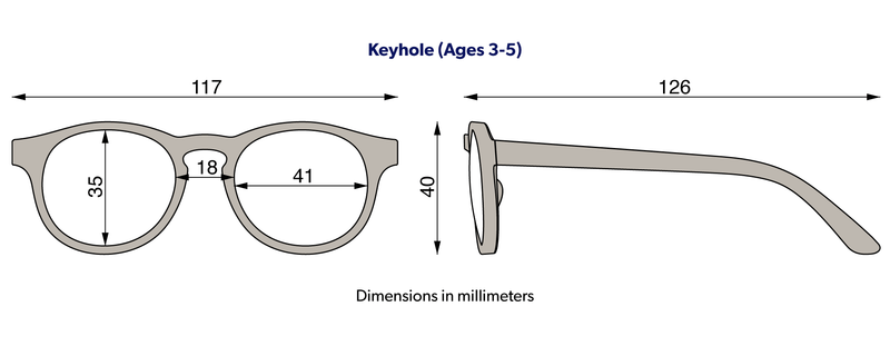 Babiators Blue Light Glasses : Out of the Blue Keyhole: Ages 6+ / Blue Light Glasses / Keyhole  Babiators  Paper Skyscraper Gift Shop Charlotte