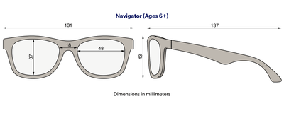 Babiators Blue Light Glasses : Think Pink! Navigator: Ages 6+ / Blue Light Glasses / Navigator  Babiators  Paper Skyscraper Gift Shop Charlotte