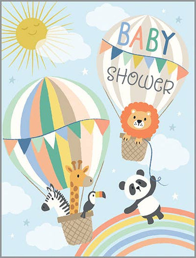 Baby Card - Baby Shower Balloons  GINA B DESIGNS  Paper Skyscraper Gift Shop Charlotte