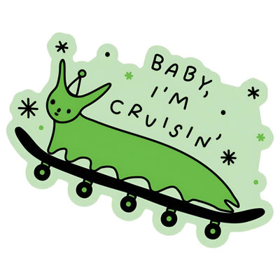 Baby I'm Cruisin Sticker  Tender Ghost  Paper Skyscraper Gift Shop Charlotte