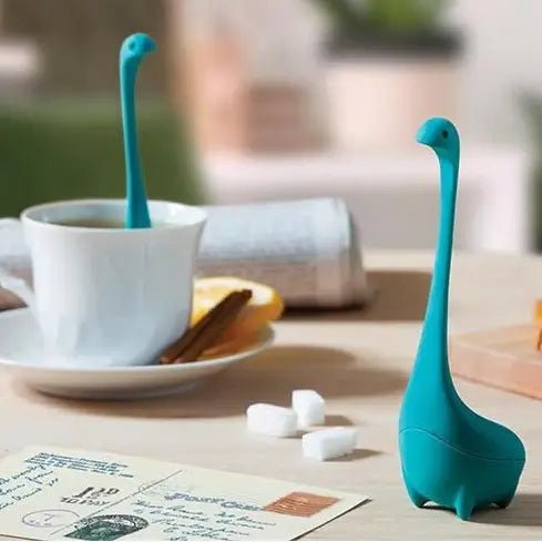 Baby Nessie Tea Infuser (Turquoise) Tea Infusers OTOTO  Paper Skyscraper Gift Shop Charlotte