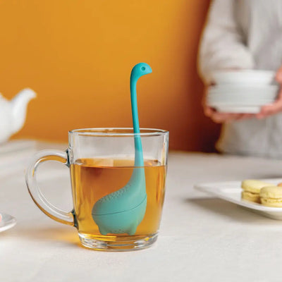 Baby Nessie Tea Infuser (Turquoise) Tea Infusers OTOTO  Paper Skyscraper Gift Shop Charlotte