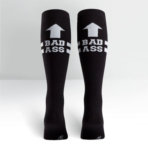 Bad Ass | Stretch It Knee Socks Socks Sock It to Me  Paper Skyscraper Gift Shop Charlotte