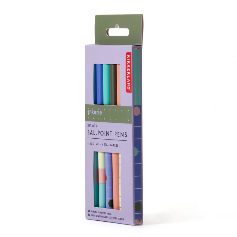 Ballpoint Pens | Set of Four Home Office Kikkerland  Paper Skyscraper Gift Shop Charlotte