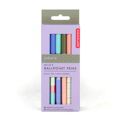 Ballpoint Pens | Set of Four Home Office Kikkerland  Paper Skyscraper Gift Shop Charlotte