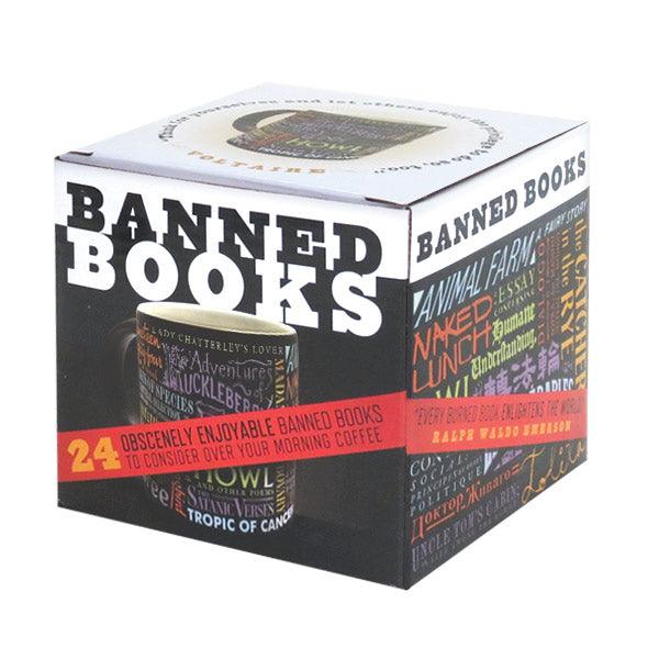 Banned Book Mug Mugs Unemployed Philosophers Guild  Paper Skyscraper Gift Shop Charlotte