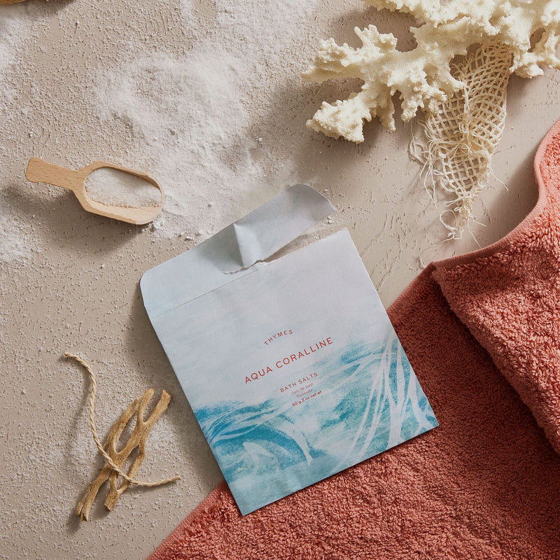 Bath Salts | Aqua Coralline Beauty + Wellness Thymes  Paper Skyscraper Gift Shop Charlotte