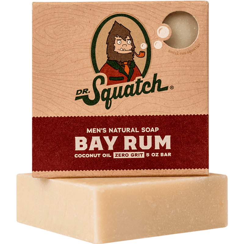 Bay Rum Bar Soap Soap Dr Squatch  Paper Skyscraper Gift Shop Charlotte