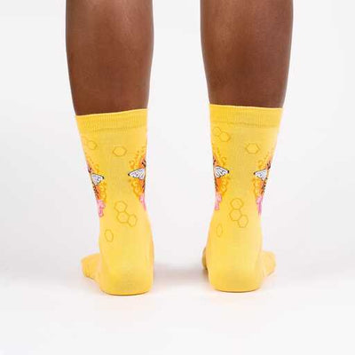 Bee Knees Women's Crew Socks Socks Sock It to Me  Paper Skyscraper Gift Shop Charlotte