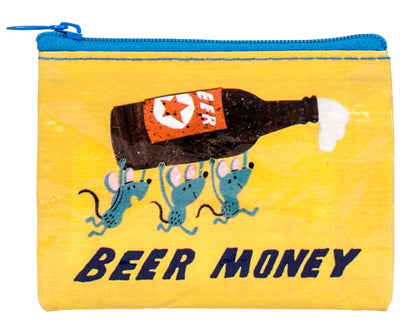 Beer Money | Coin Purse Apparel & Accessories - Wallets & Wristlets Blue Q Paper Skyscraper Gift Shop Charlotte