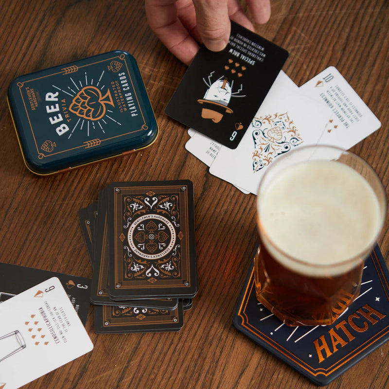 Beer Trivia Playing Cards Games Gentlemen&