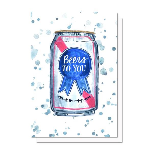 Beers to You | Just Because + Congrats Card Cards Evelyn Henson  Paper Skyscraper Gift Shop Charlotte