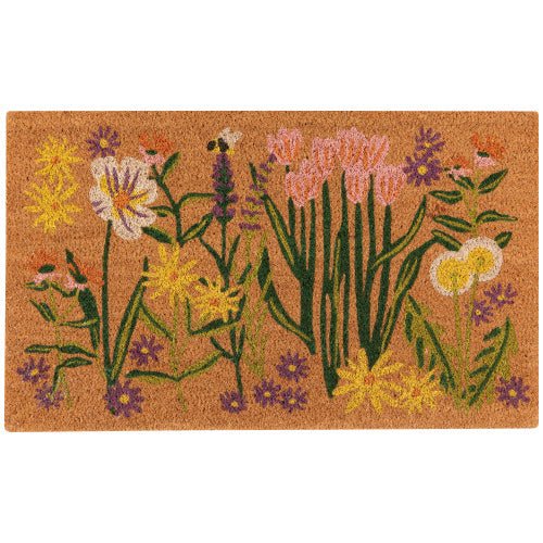 Bees & Blooms Coir Fibre Doormat Kitchen Accessories Danica Studio (Now Designs)  Paper Skyscraper Gift Shop Charlotte