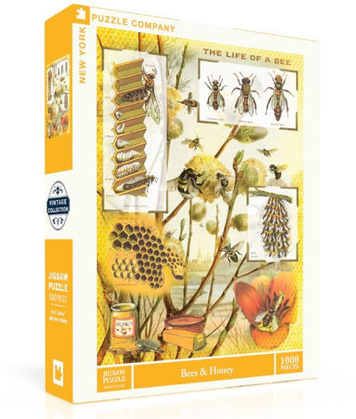 Bees & Honey 1000 Piece Puzzle Games - Puzzles New York Puzzle Company  Paper Skyscraper Gift Shop Charlotte