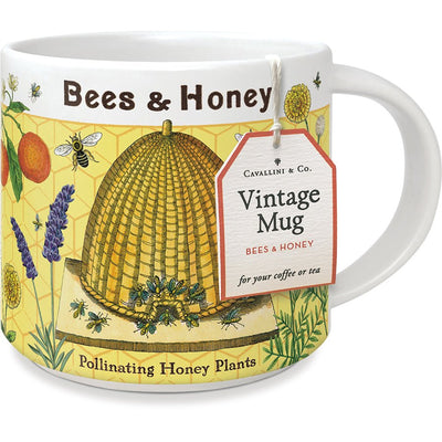 Bees & Honey Mug Kitchen Cavallini Papers & Co., Inc.  Paper Skyscraper Gift Shop Charlotte