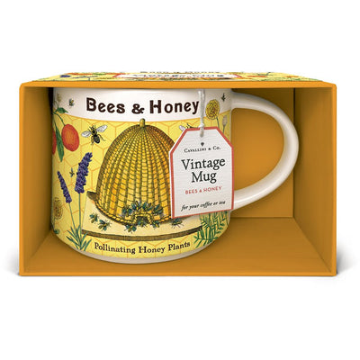 Bees & Honey Mug Kitchen Cavallini Papers & Co., Inc.  Paper Skyscraper Gift Shop Charlotte