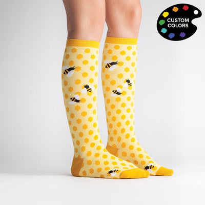 Bees Knees Women's Knee High Socks Socks Sock It to Me  Paper Skyscraper Gift Shop Charlotte