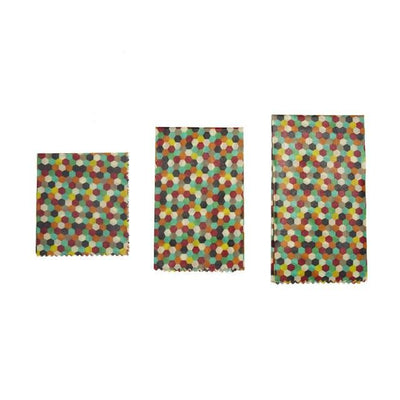 Beeswax Wraps Multicolor  Kikkerland  Paper Skyscraper Gift Shop Charlotte