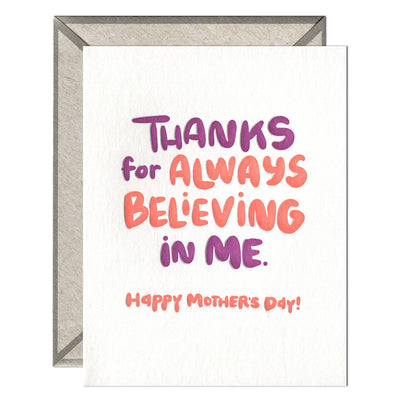 Believing in Me Mother's Day card Cards INK MEETS PAPER  Paper Skyscraper Gift Shop Charlotte