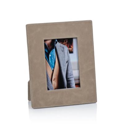 Bellecote Photo Frame- Mink Leather | 4" x 6" Photo Frames Zodax  Paper Skyscraper Gift Shop Charlotte