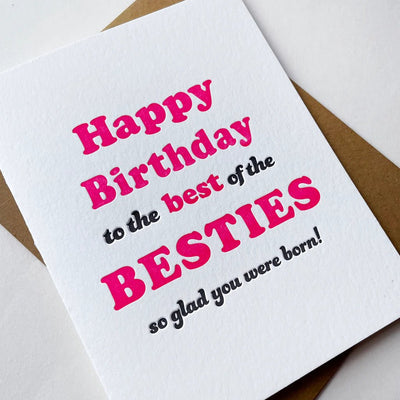 Bestie Birthday Cards Steel Petal Press  Paper Skyscraper Gift Shop Charlotte