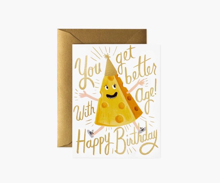 Better With Age Birthday Card Cards Rifle Paper Co  Paper Skyscraper Gift Shop Charlotte