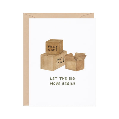 Big Move — Hip Hop Inspired Congratulations / New Home Card  Amy Zhang  Paper Skyscraper Gift Shop Charlotte