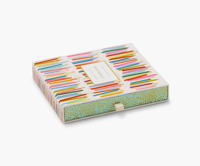 Birthday Candles Keepsake Card Box  Rifle Paper Co  Paper Skyscraper Gift Shop Charlotte