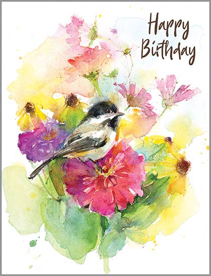 Birthday Card - Garden Chickadee Cards Gina B Designs  Paper Skyscraper Gift Shop Charlotte