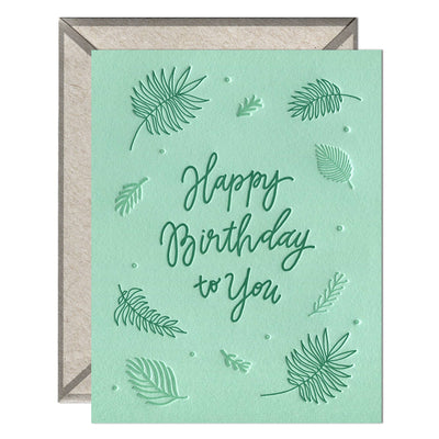 Birthday Ferns | Birthday card Cards INK MEETS PAPER  Paper Skyscraper Gift Shop Charlotte