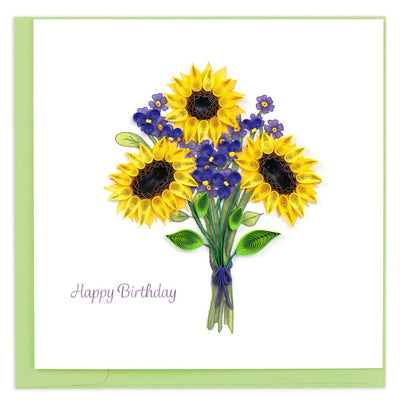 Birthday Sunflower Bouquet Cards Quilling Card  Paper Skyscraper Gift Shop Charlotte