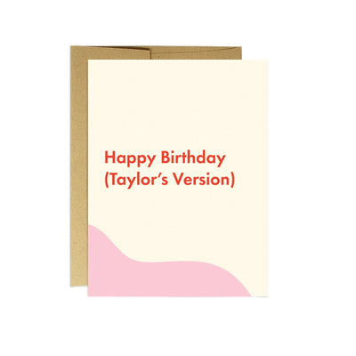 Birthday (Taylor's Version) Card | Birthday Card Cards Party Mountain Paper co.  Paper Skyscraper Gift Shop Charlotte