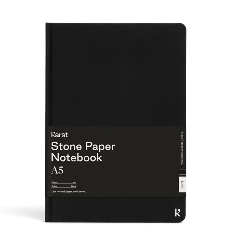 Black A5 Lined Hardcover Notebook Notebooks Karst  Paper Skyscraper Gift Shop Charlotte