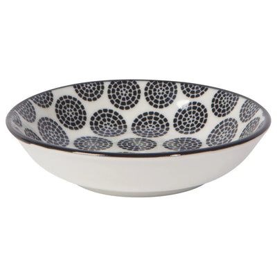 Black Bits & Dots Pinch Bowl Set of Six Kitchen Danica Studio (Now Designs)  Paper Skyscraper Gift Shop Charlotte