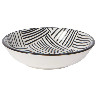 Black Bits & Dots Pinch Bowl Set of Six Kitchen Danica Studio (Now Designs)  Paper Skyscraper Gift Shop Charlotte