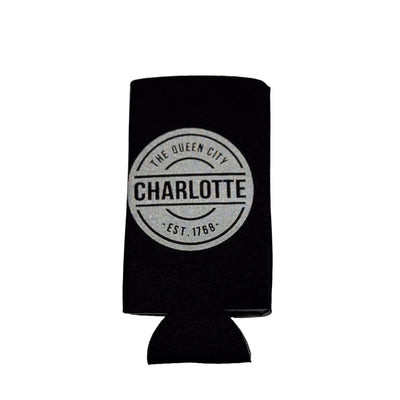 Black Tall Koozie Charlotte Barware Anna Gelbach  Paper Skyscraper Gift Shop Charlotte