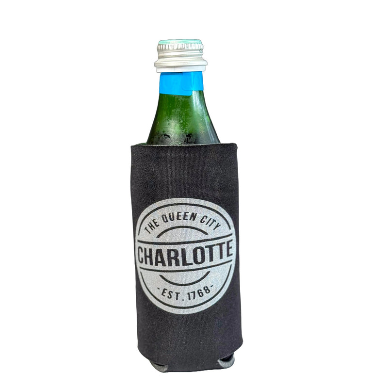 Black Tall Koozie Charlotte Barware Anna Gelbach  Paper Skyscraper Gift Shop Charlotte