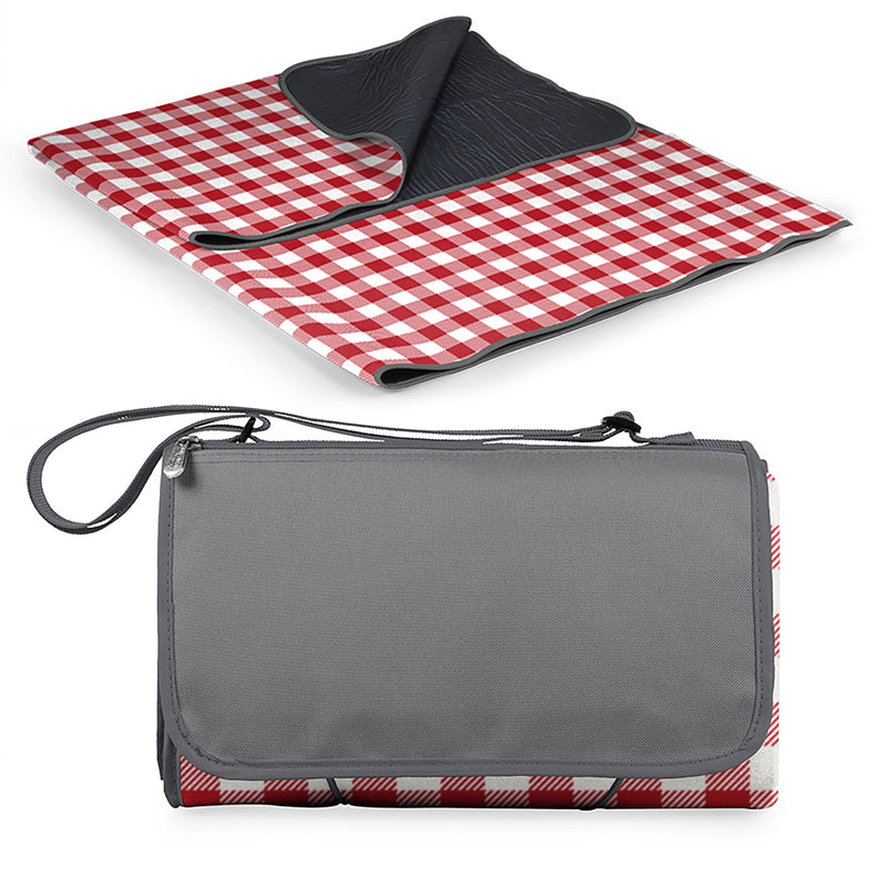 Blanket Tote - Red Gingham Beach Picnic Time  Paper Skyscraper Gift Shop Charlotte