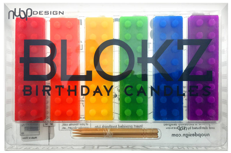 Blokz Birthday Candles  NuOp Design  Paper Skyscraper Gift Shop Charlotte